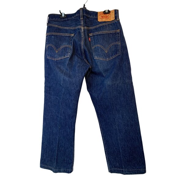 Levis Mens 501 Original Fit Button-Fly Jeans 36 x 27 100% Cotton Denim 10024 - Picture 3 of 7